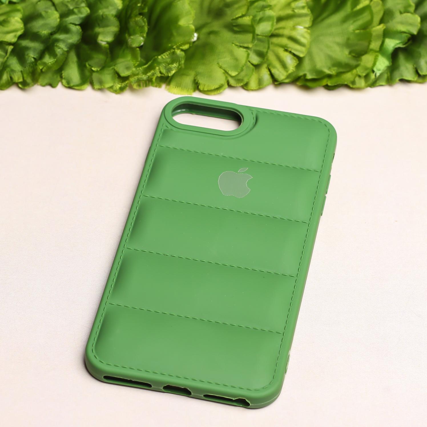 Dark Green Puffon silicone case for Apple iPhone 8 Plus