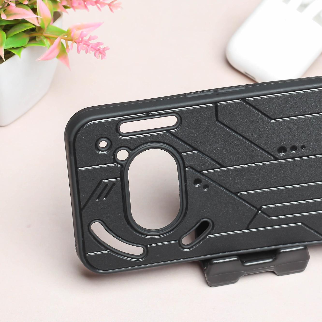 Cyber Engraved logo silicon Case for Nothing Phone 2A