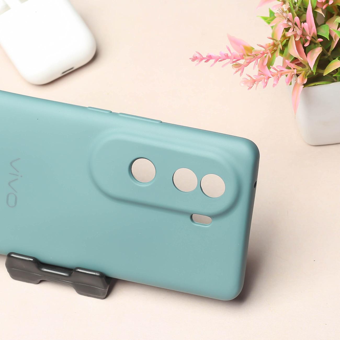 Green Camera Original Silicone case for Vivo V40E