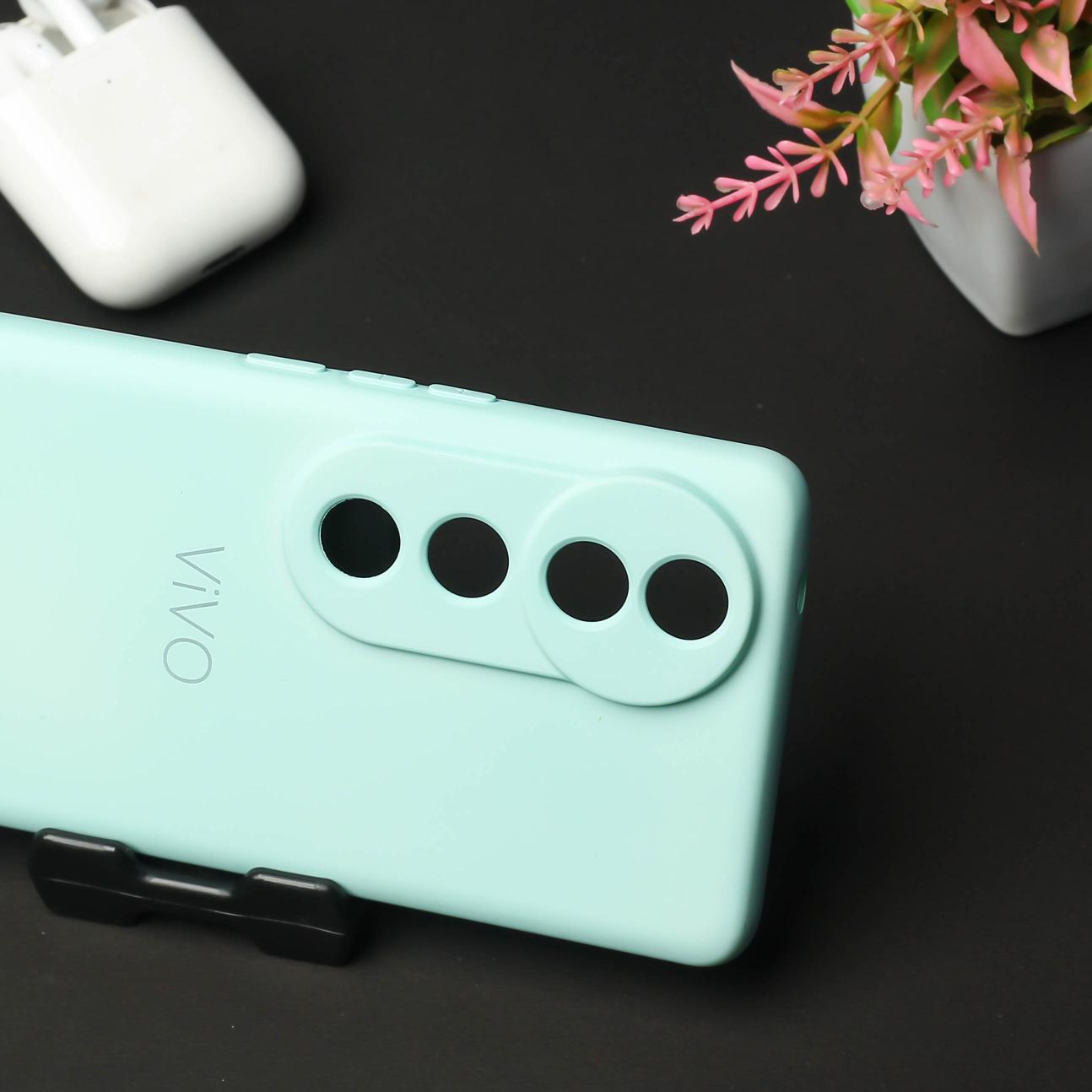 Light Blue Camera Original Silicone case for Vivo V40