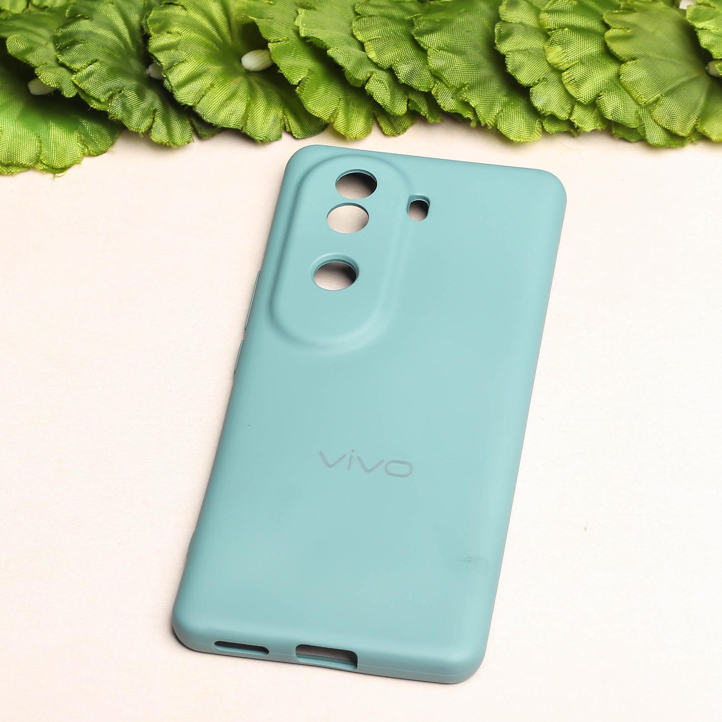 Green Camera Original Silicone case for Vivo V40E