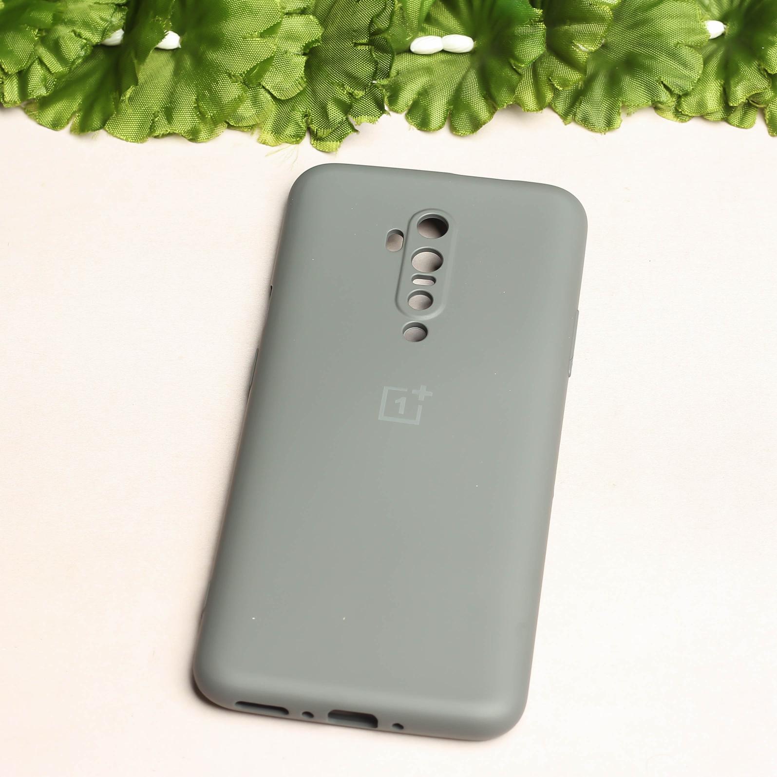 Grey Original Camera Safe Silicone case for Oneplus 7 Pro
