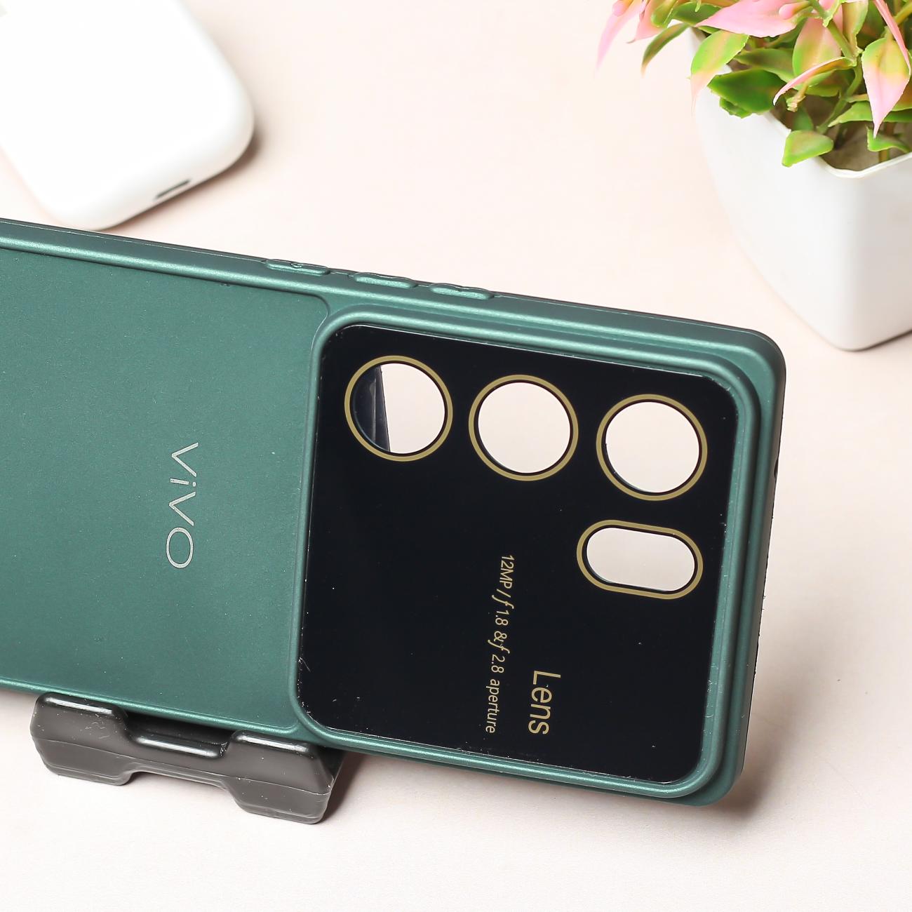 Spoov Luxury Dark Green Silicone Case for Vivo V29