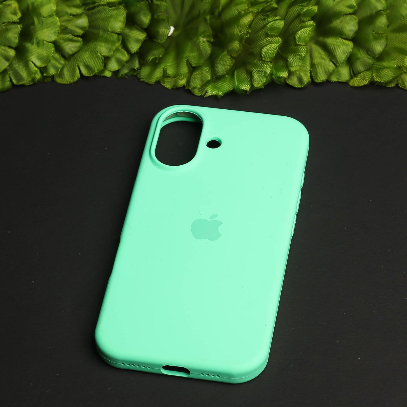 Sea Green Original Silicone case for Apple iphone 16