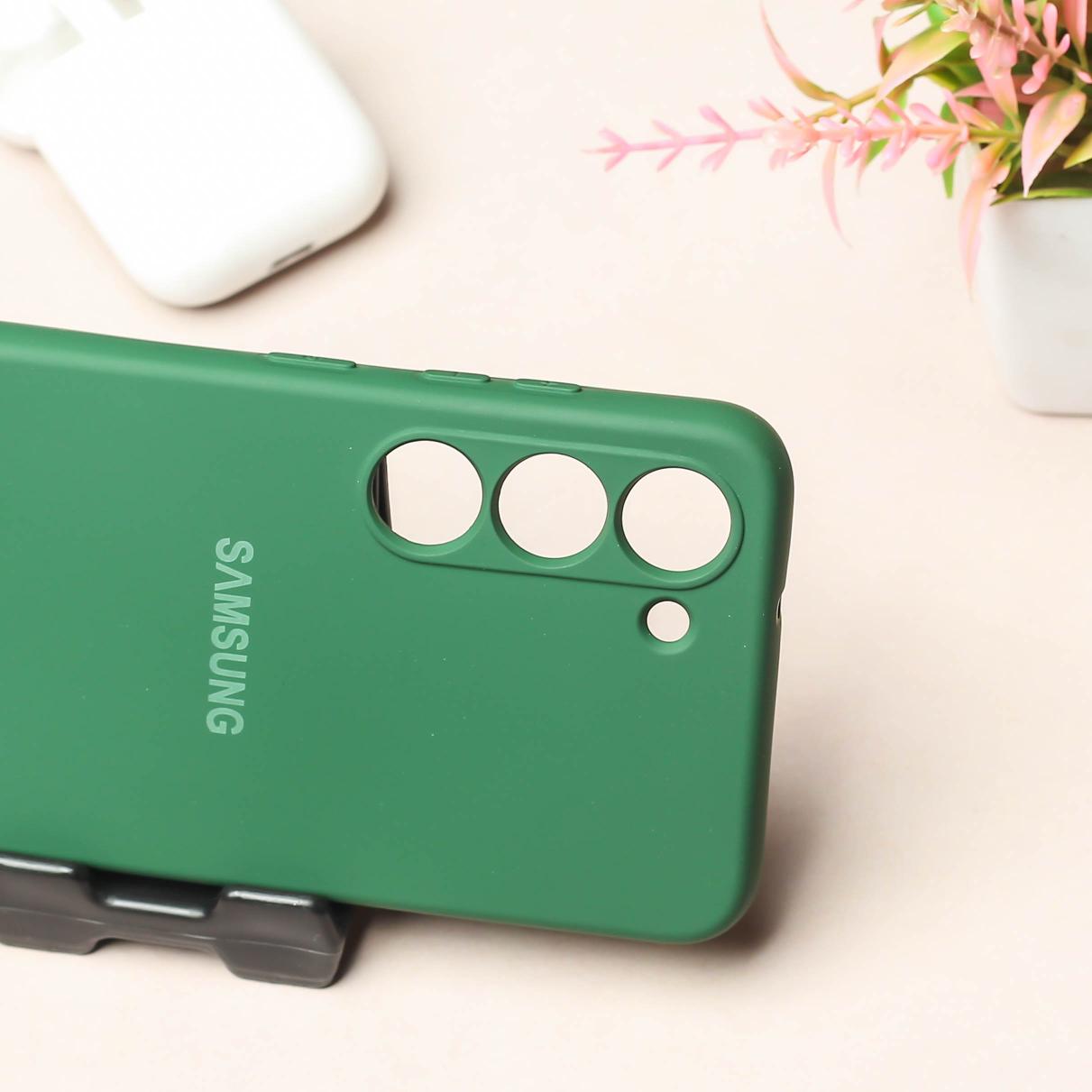 Green Camera Original Silicone case for Samsung S21 FE