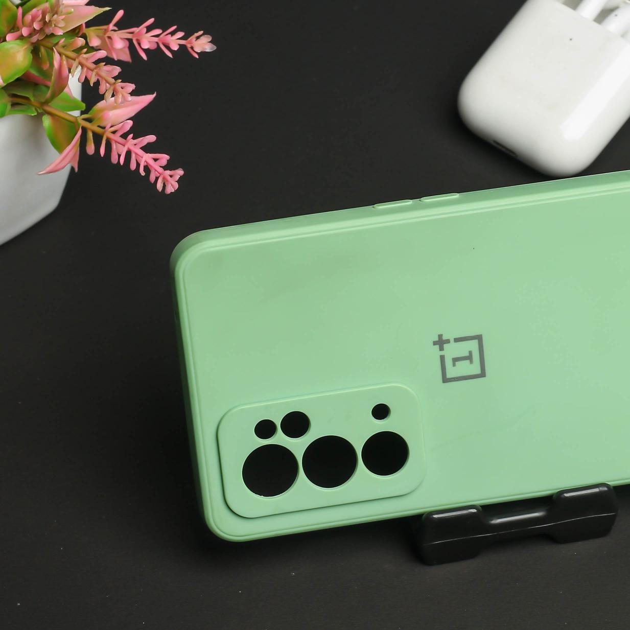 Light Green Camera Original Silicone Case for Oneplus 9RT