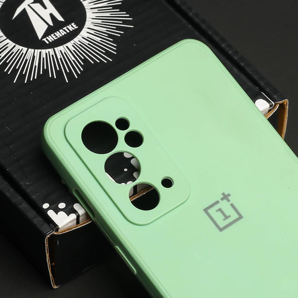 Light Green Camera Original Silicone Case for Oneplus 9RT