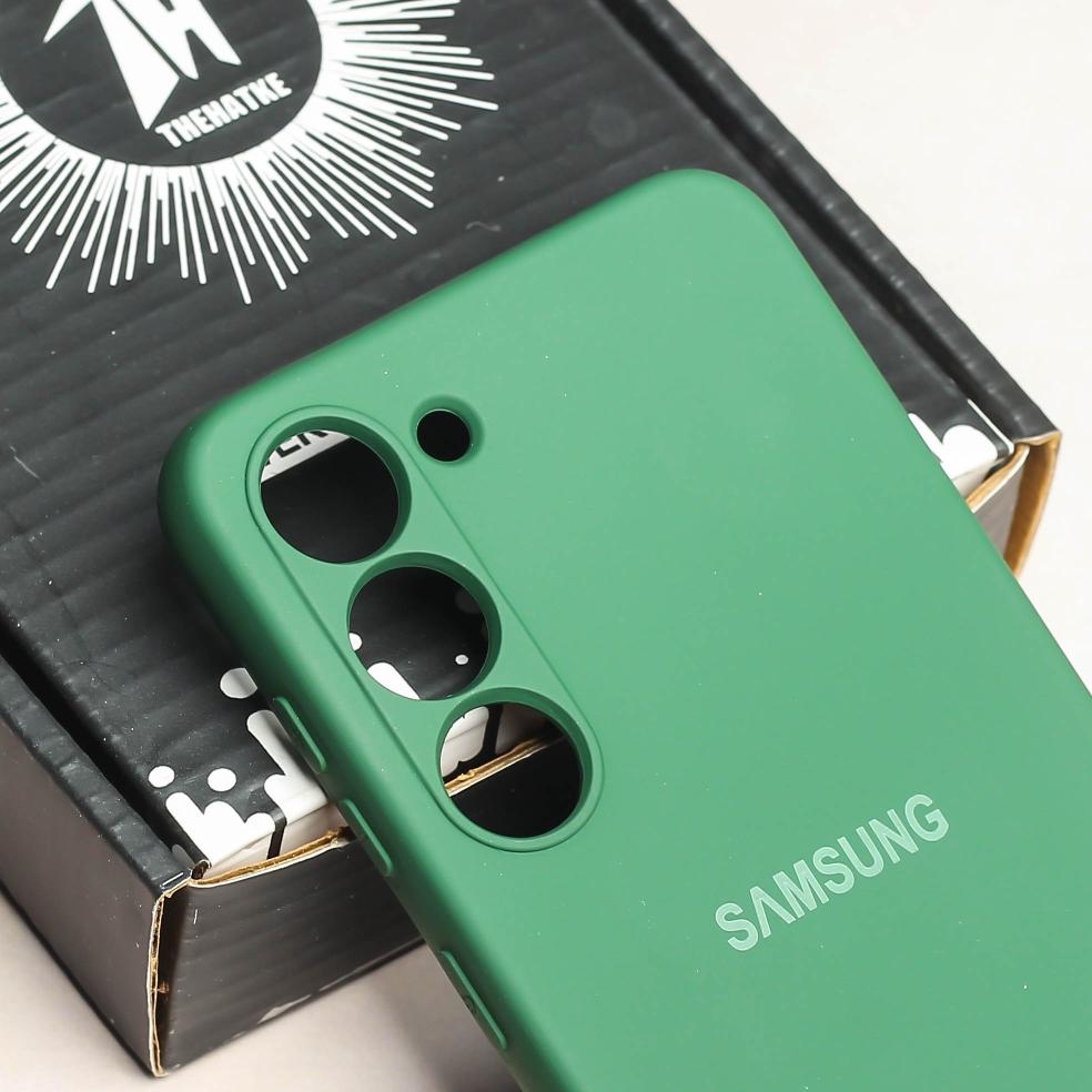 Green Camera Original Silicone case for Samsung S21 FE
