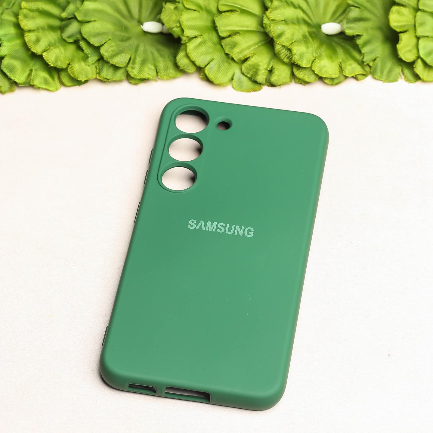 Green Camera Original Silicone case for Samsung S21 FE