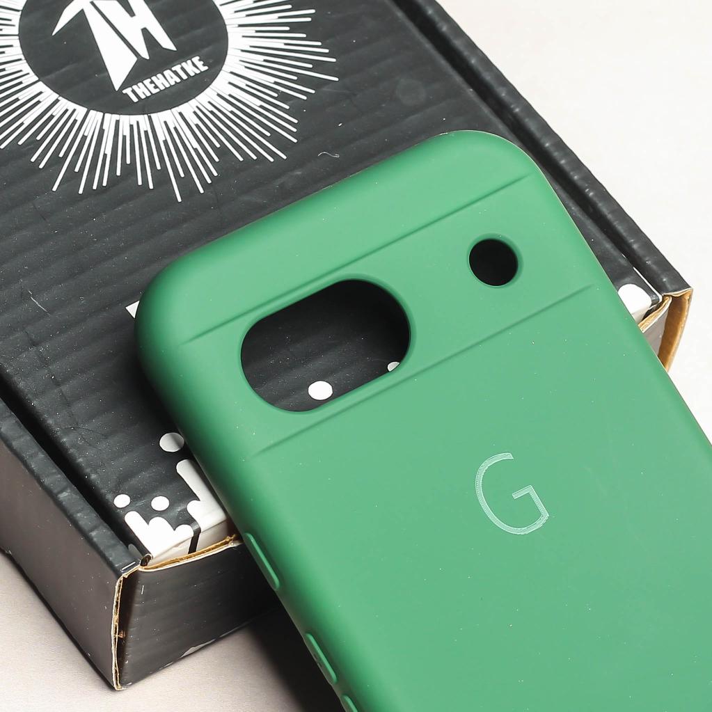 Dark Green Camera Original Silicone case for Google Pixel 8a