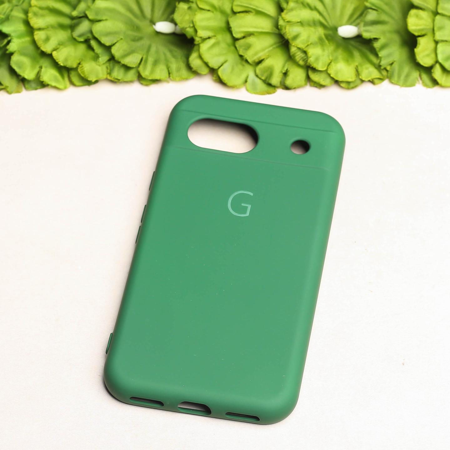 Dark Green Camera Original Silicone case for Google Pixel 8a