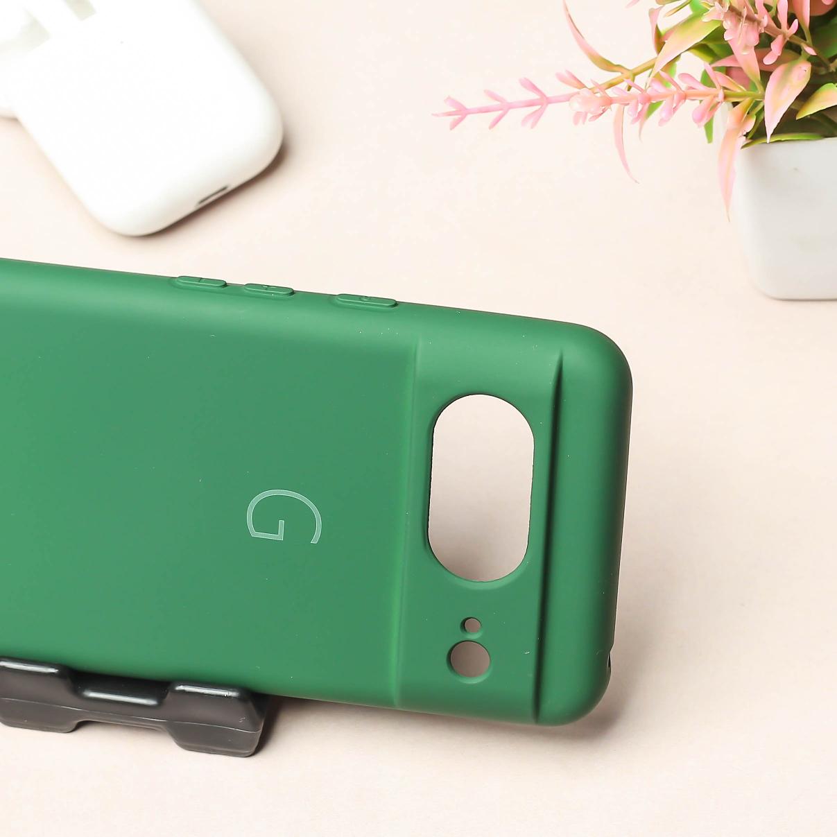 Dark Green Camera Original Silicone case for Google Pixel 8