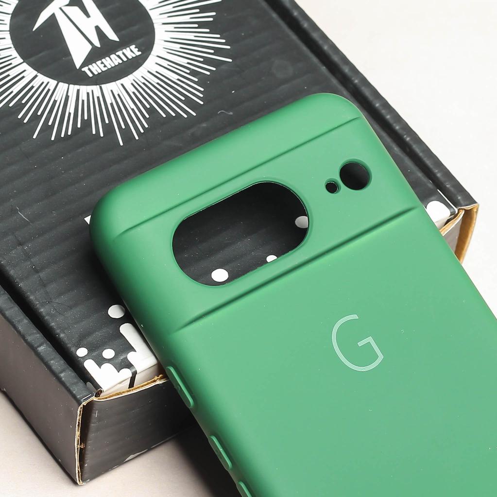 Dark Green Camera Original Silicone case for Google Pixel 8