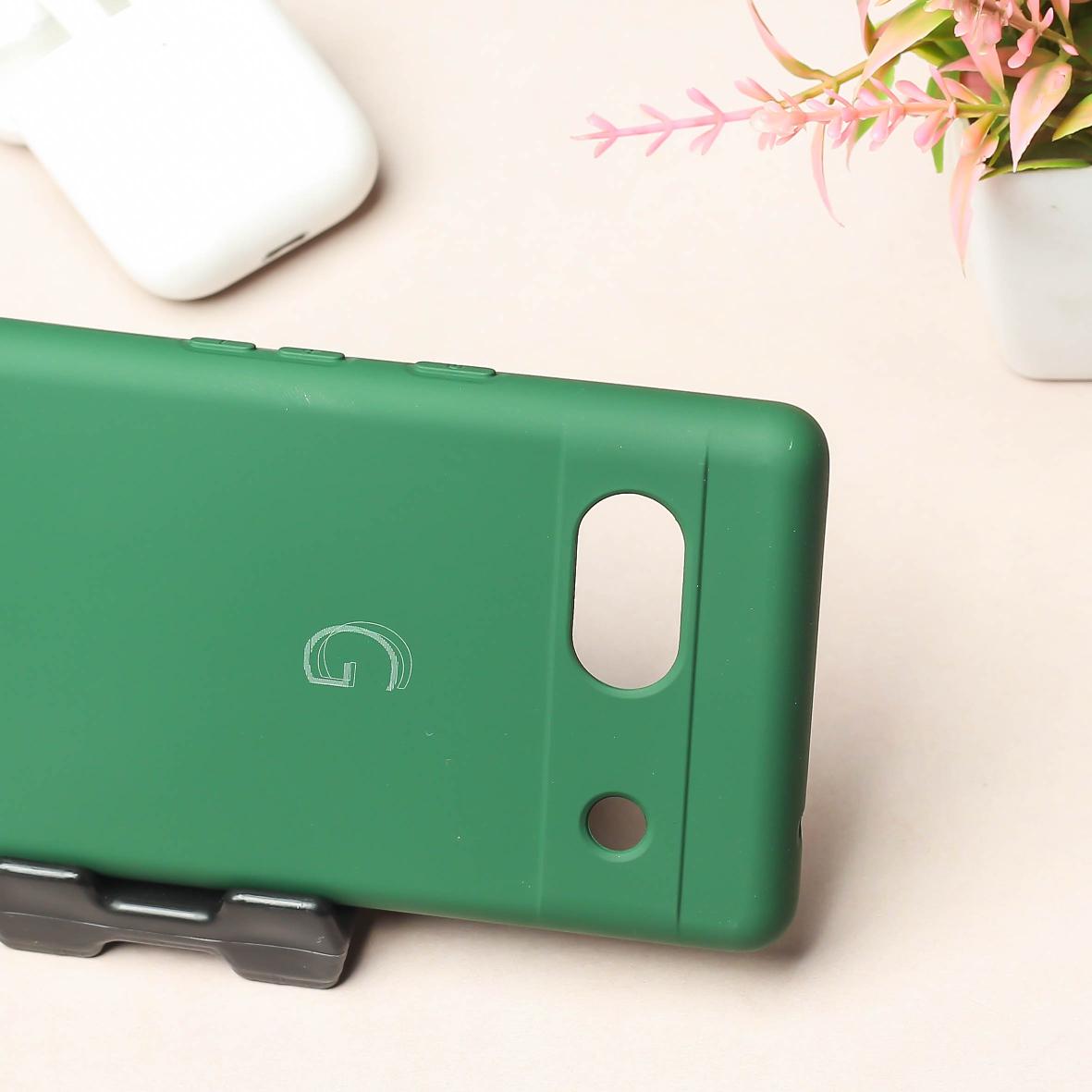 Dark Green Camera Original Silicone case for Google Pixel 7A
