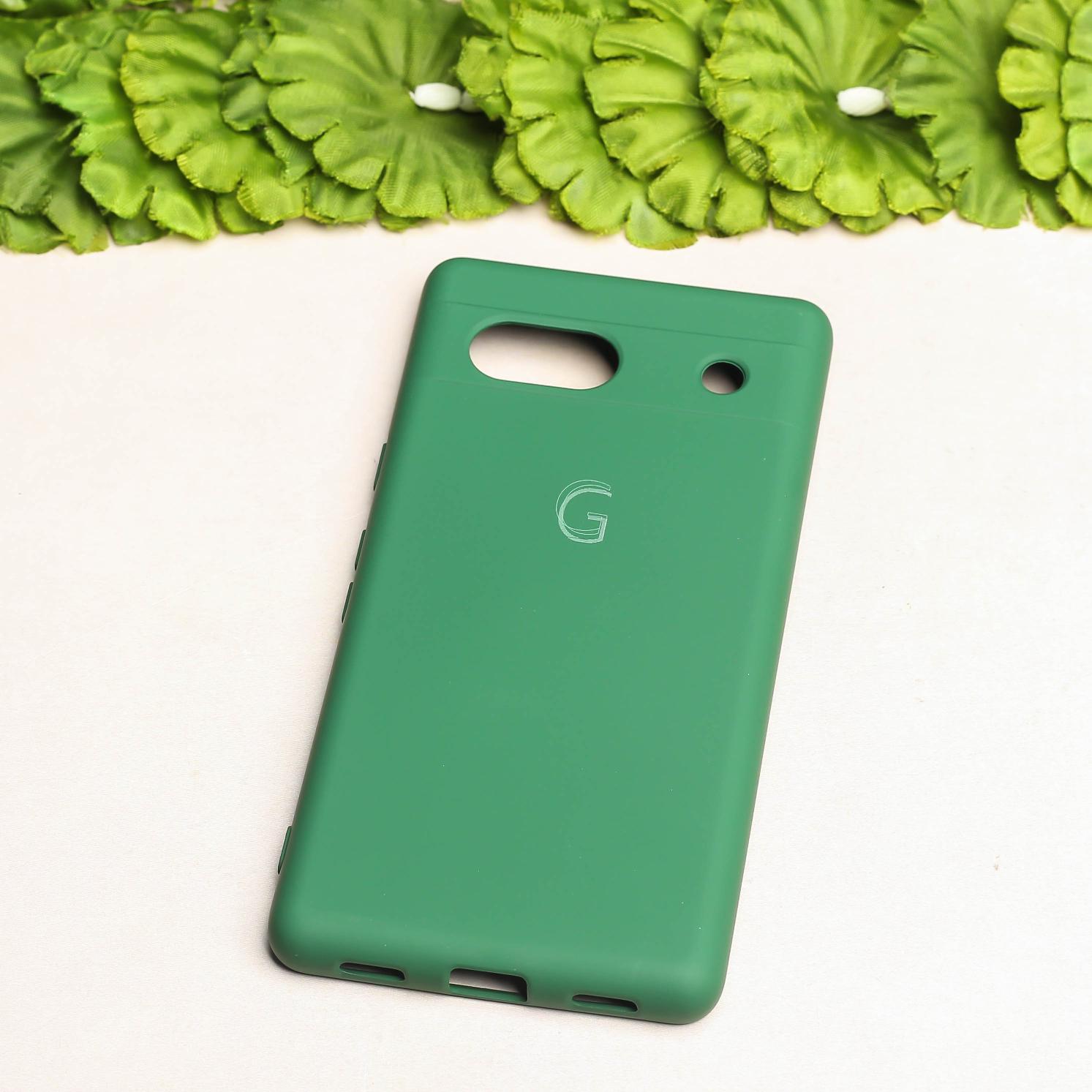 Dark Green Camera Original Silicone case for Google Pixel 7A