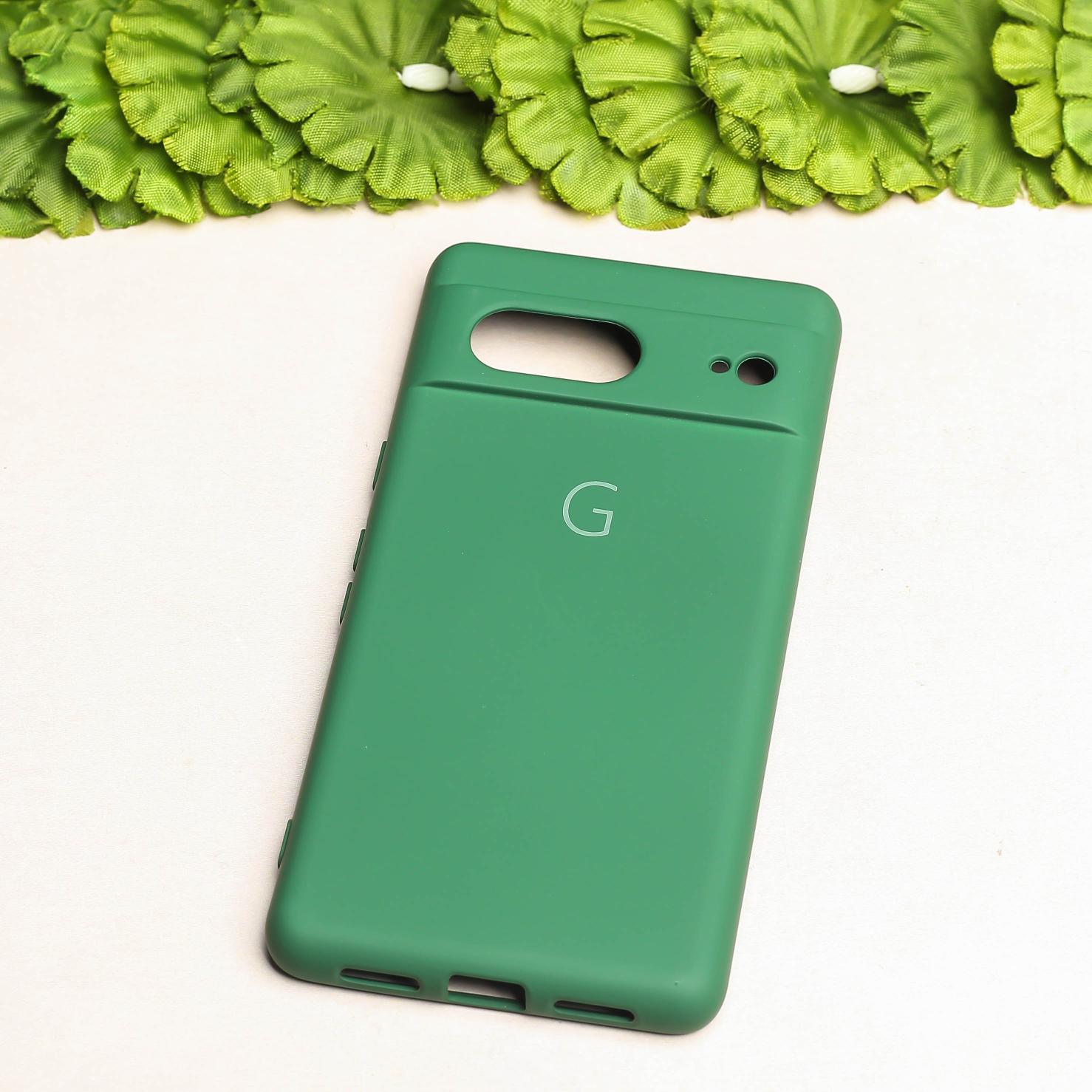 Dark Green Camera Original Silicone case for Google Pixel 7