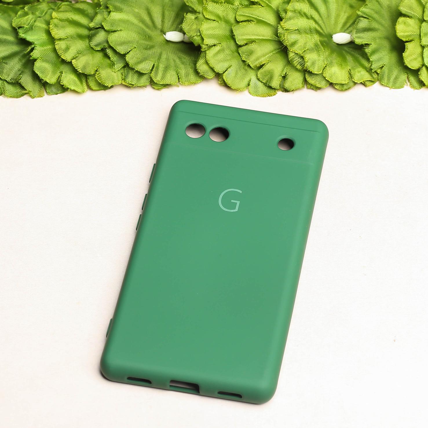 Dark Green Camera Original Silicone case for Google Pixel 6A