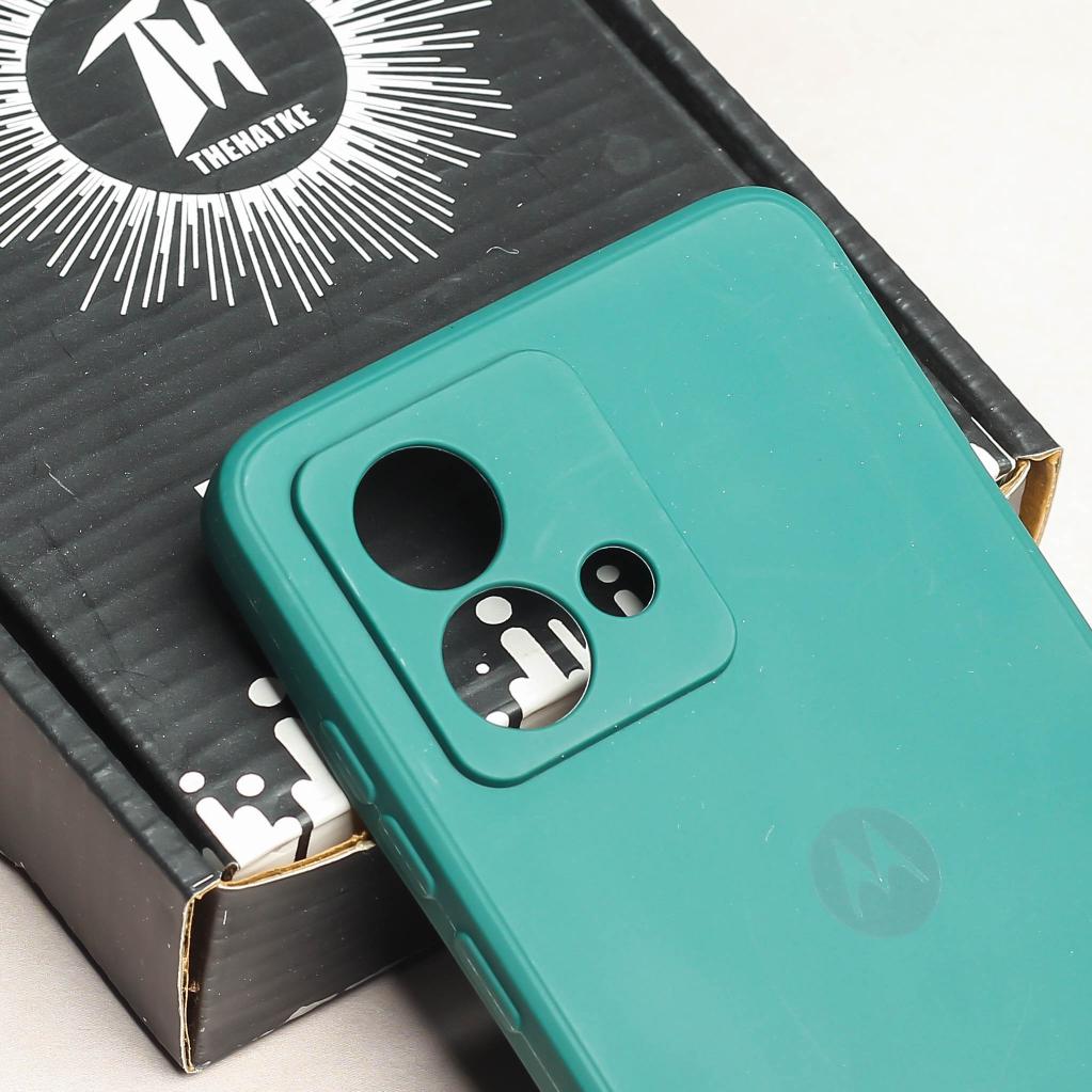 Dark Green Camera Original Silicone case for Motorola G84