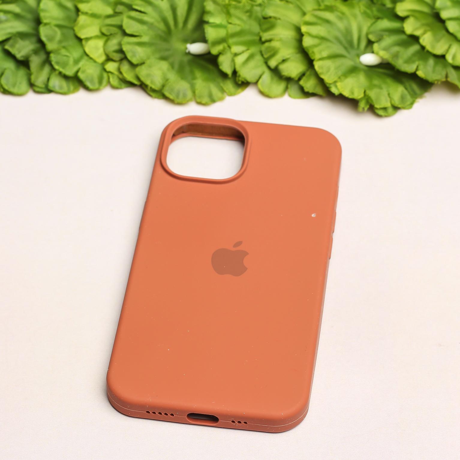 Brown Original Silicone case for Apple iPhone 13