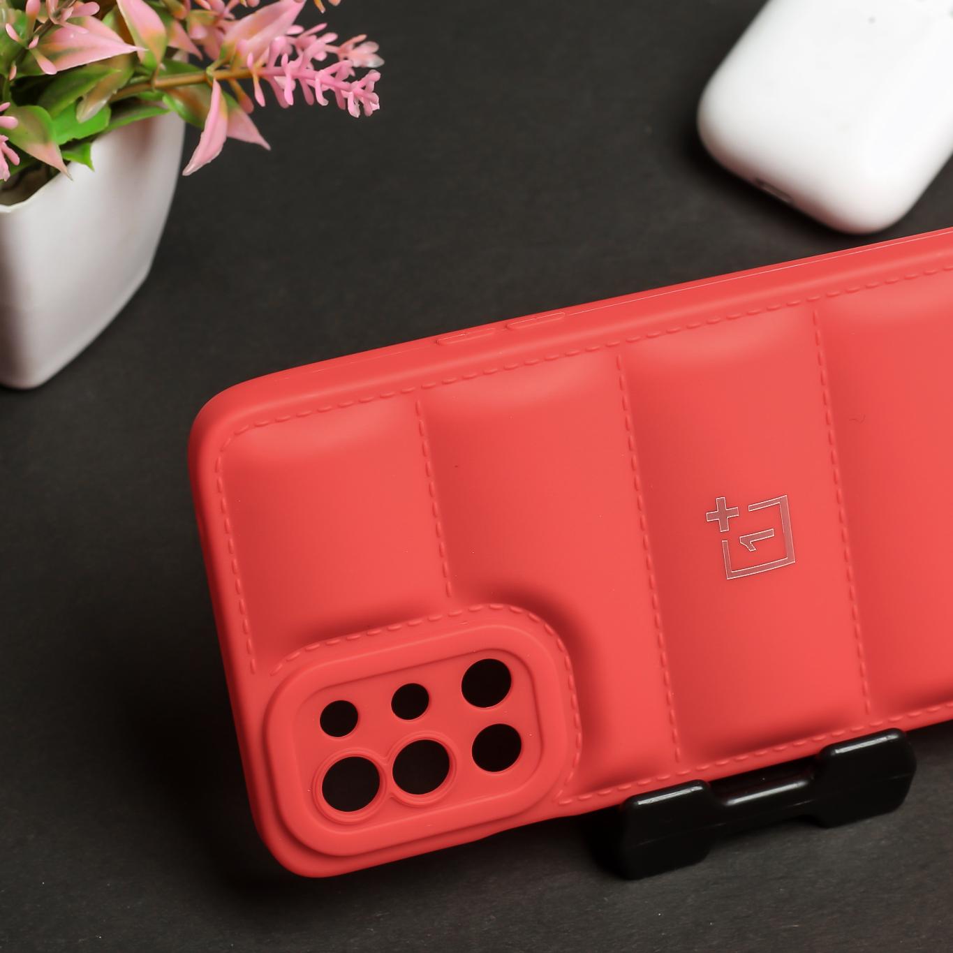 Red Puffon silicone case for Oneplus 8t