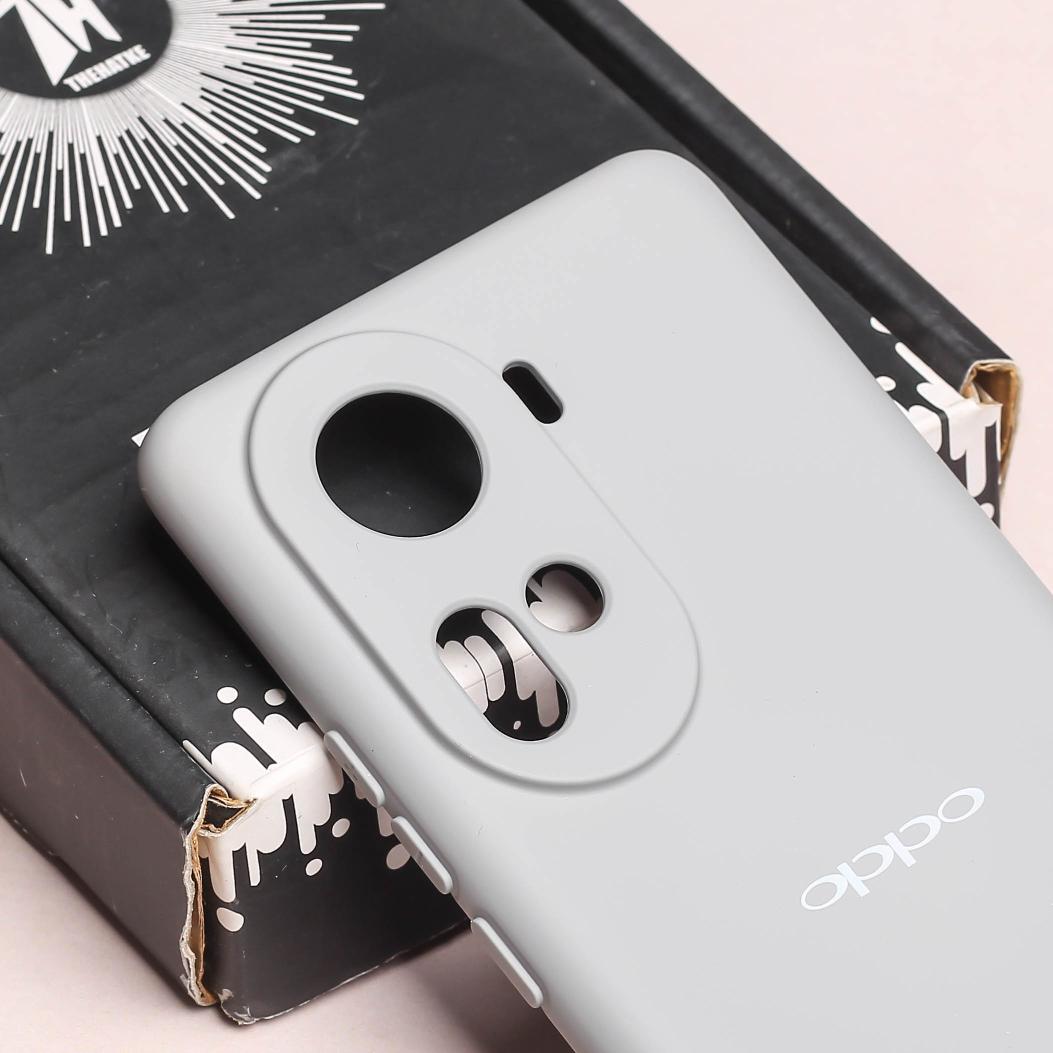 Light Grey Camera Original Silicone case for Oppo Reno 11