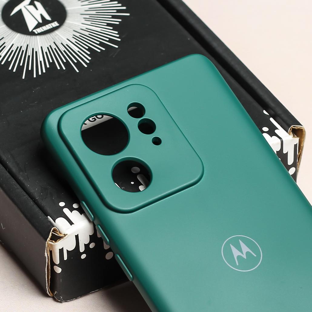 Dark Green Camera Original Silicone case for Motorola Edge 40