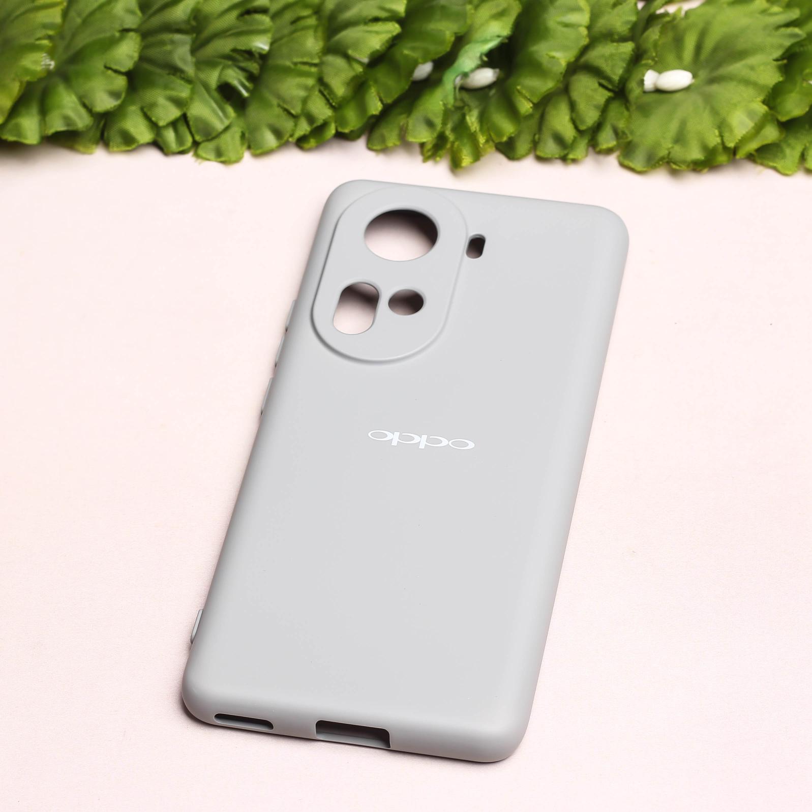 Light Grey Camera Original Silicone case for Oppo Reno 11
