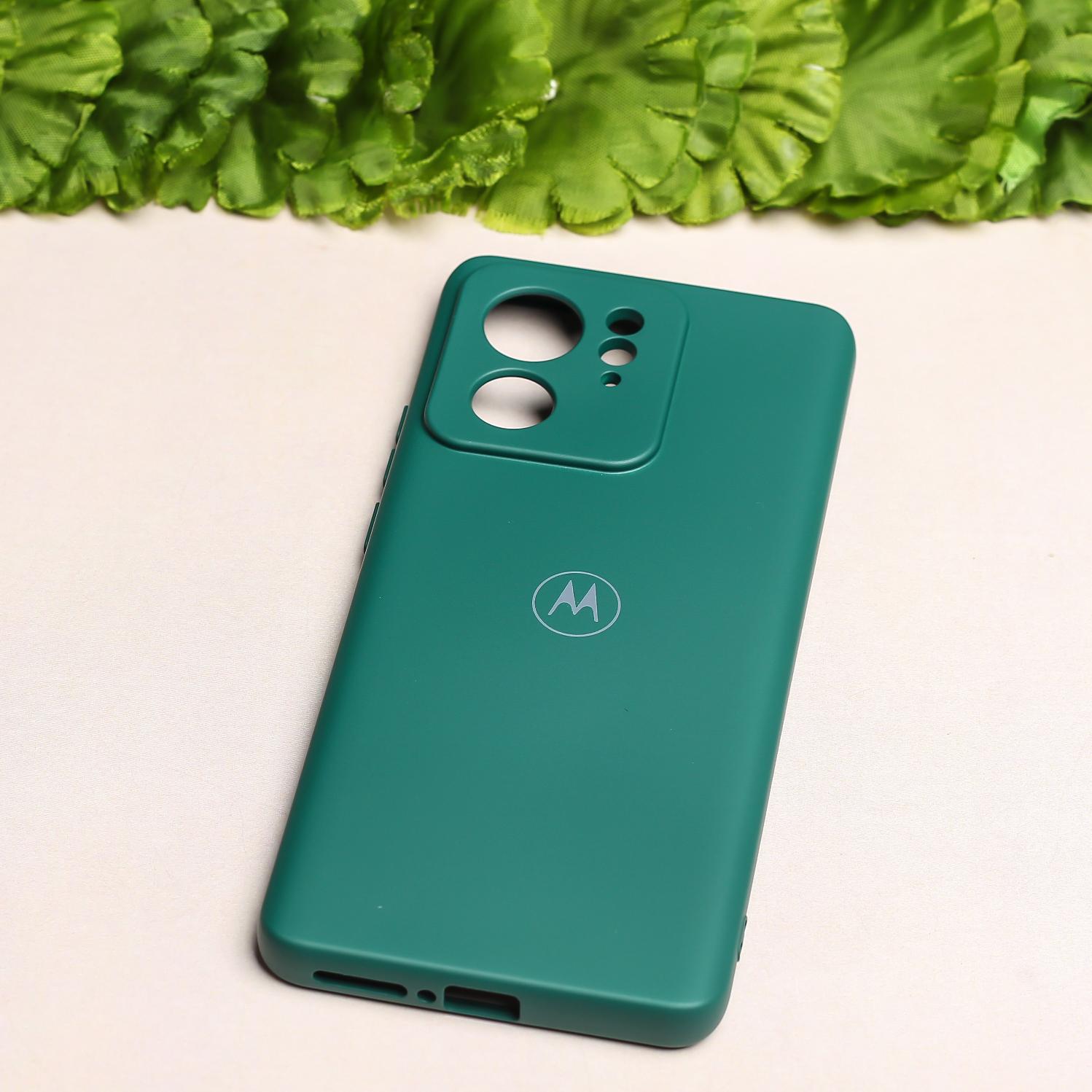Dark Green Camera Original Silicone case for Motorola Edge 40