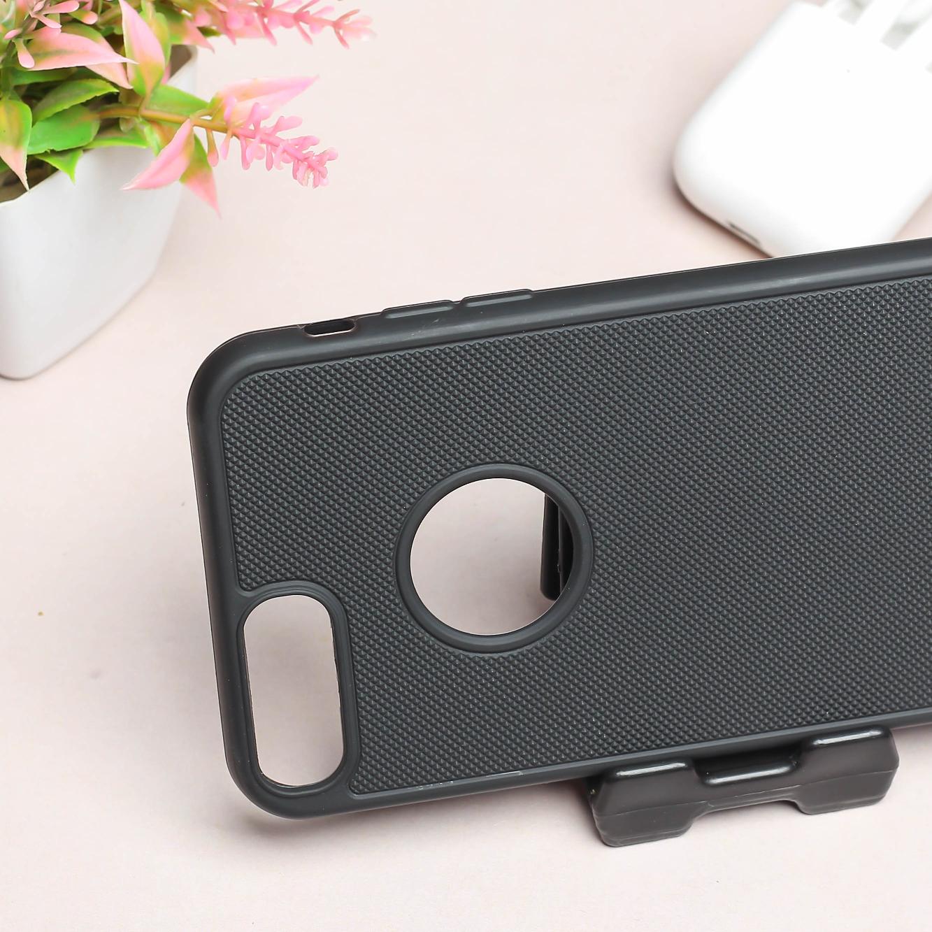 Black Logo Cut Niukin Silicone Case for Apple iphone 7