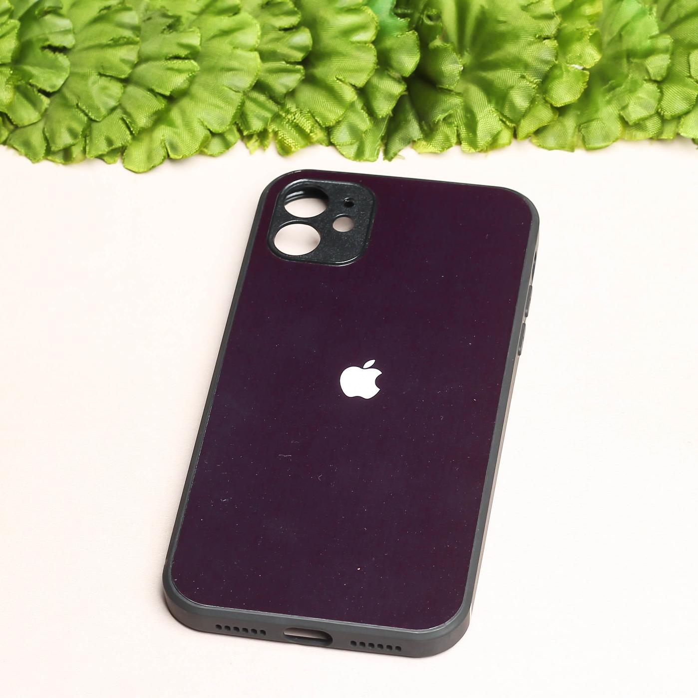 Black metal back case for Apple Iphone 11