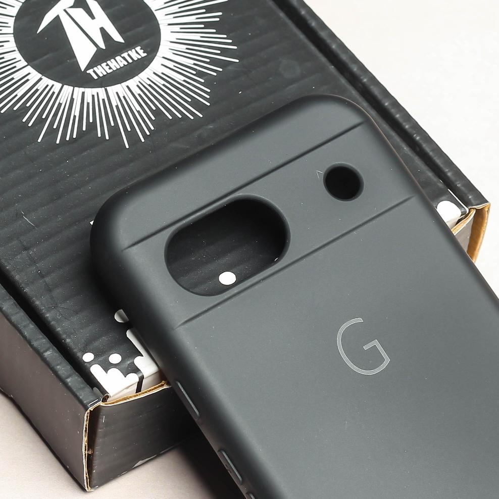 Black Camera Original Silicone case for Google Pixel 8a