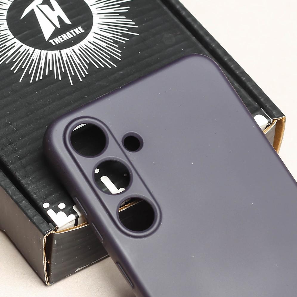 Deep Purple Original Camera Safe Silicone case for Samsung S25 Plus