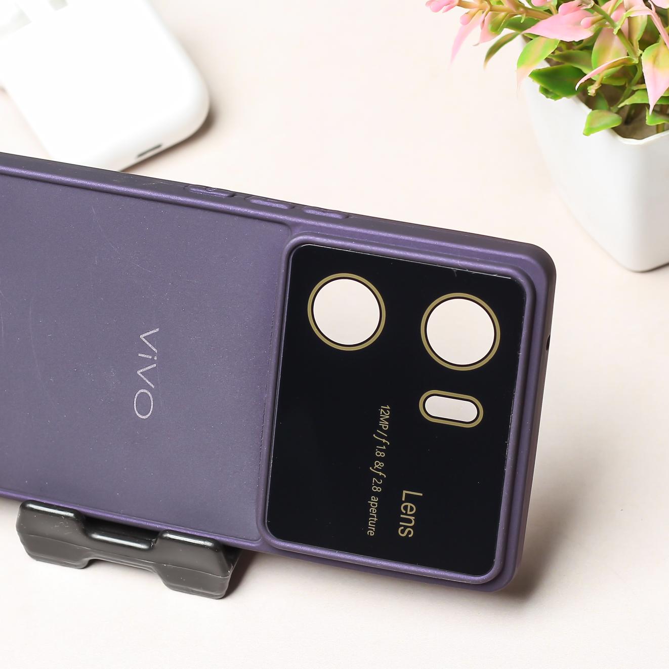 Spoov Luxury Deep Purple Silicone Case for Vivo V29E