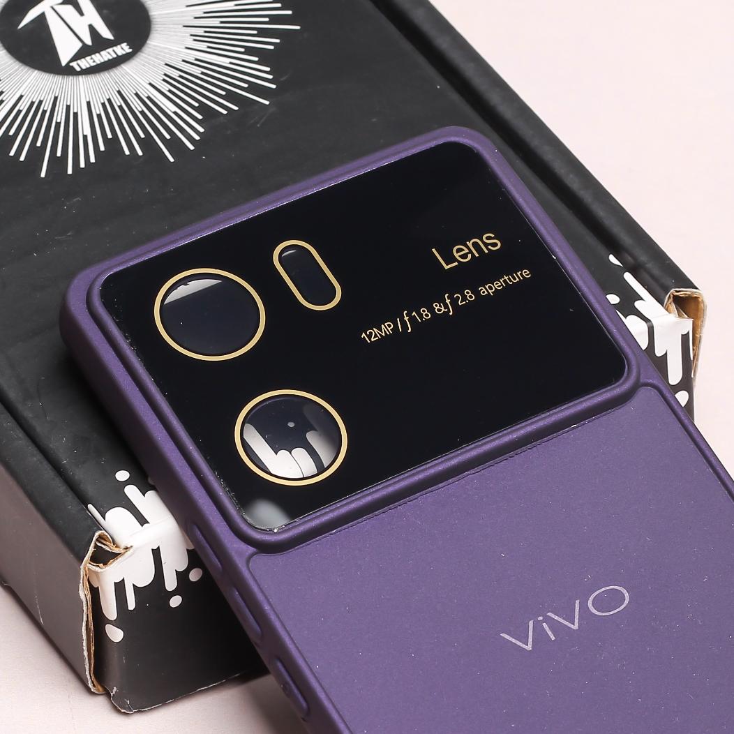 Spoov Luxury Deep Purple Silicone Case for Vivo V29E