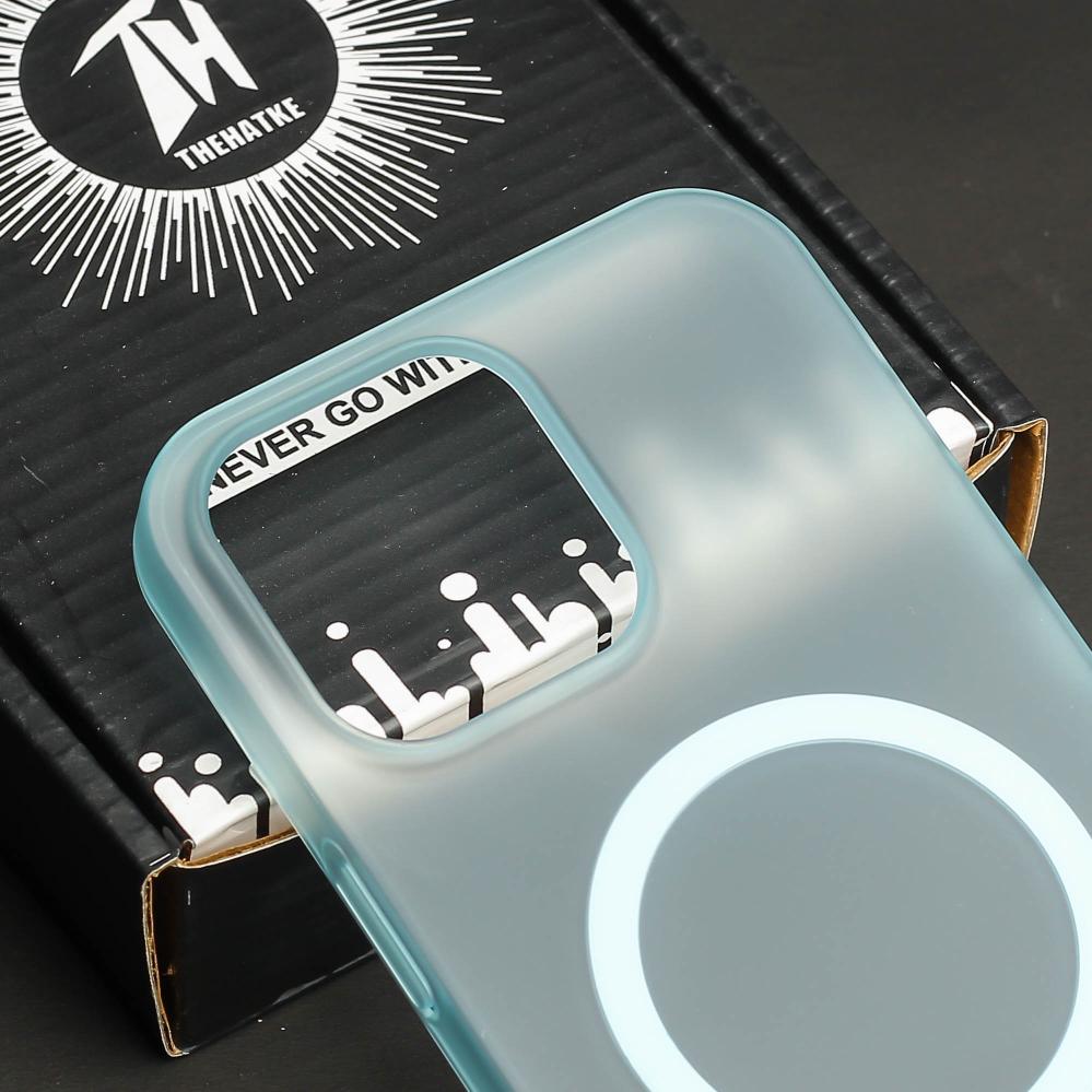 Blue Paper Matte Magsafe Case for Apple Iphone 16 Pro