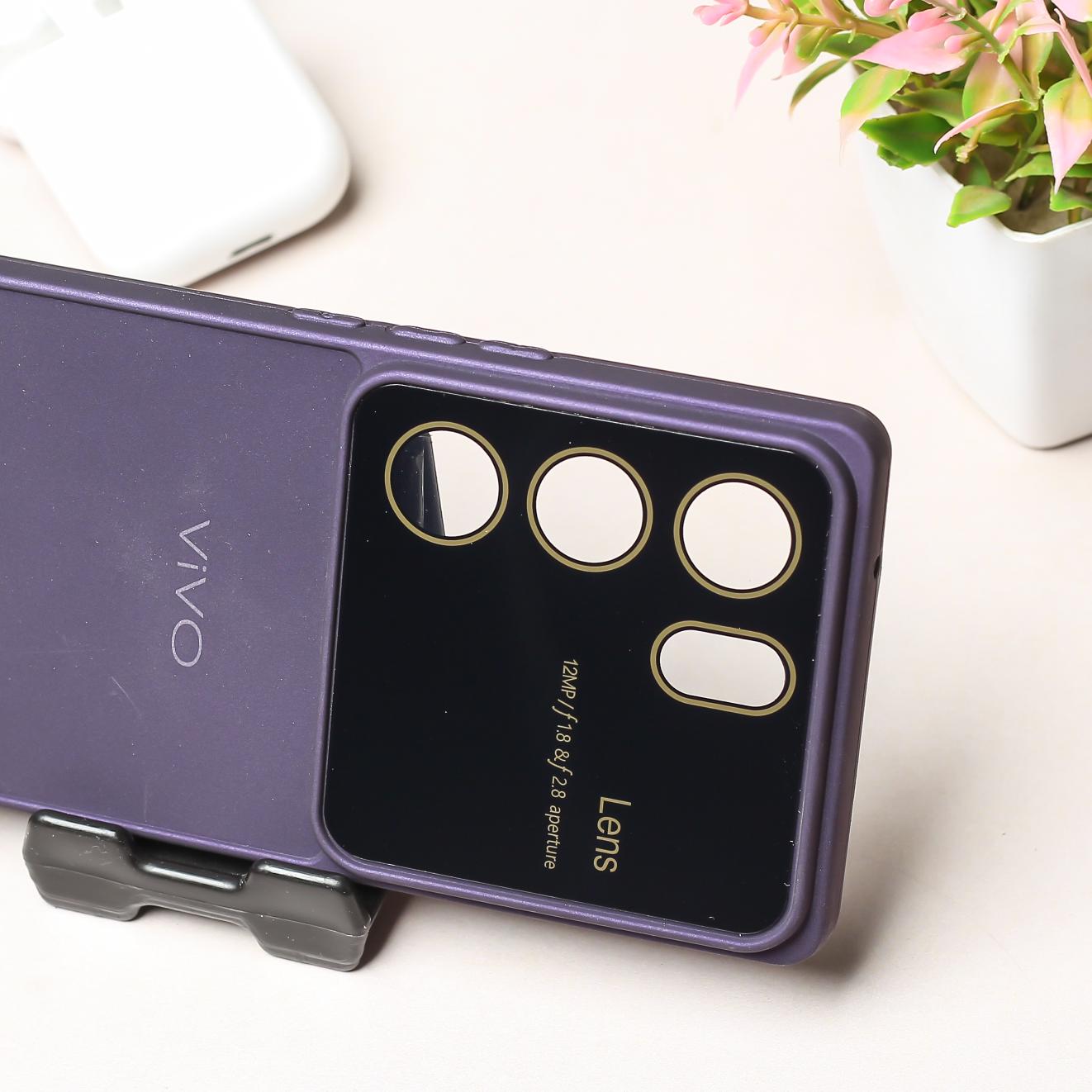 Spoov Luxury Deep Purple Silicone Case for Vivo V29