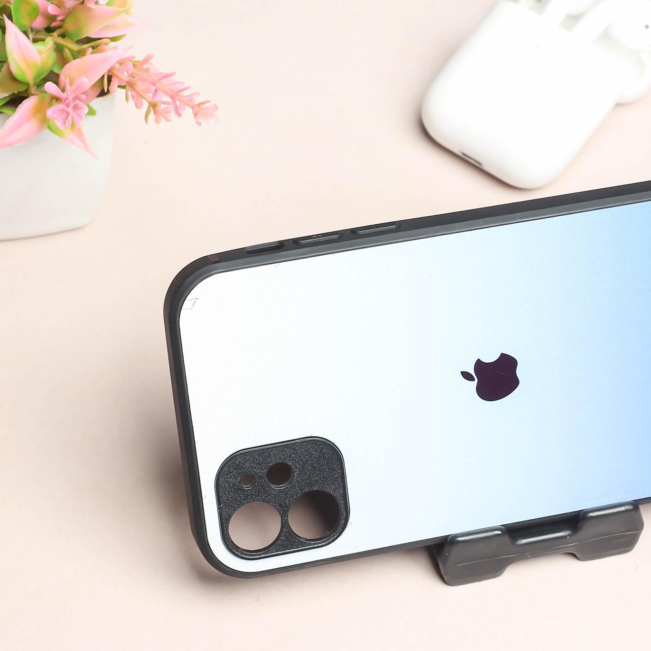 Blue Gradient metal back case for Apple Iphone 11