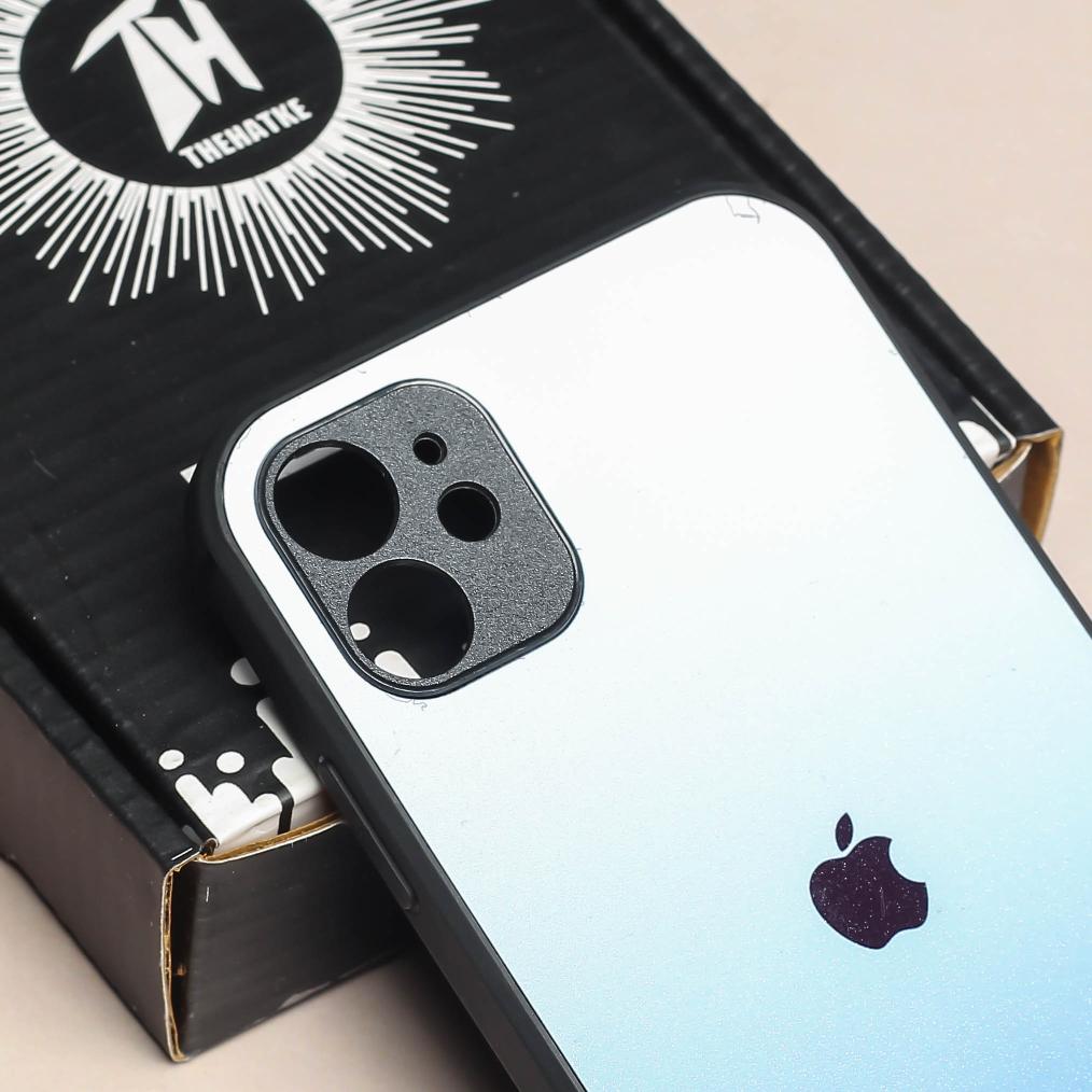 Blue Gradient metal back case for Apple Iphone 12