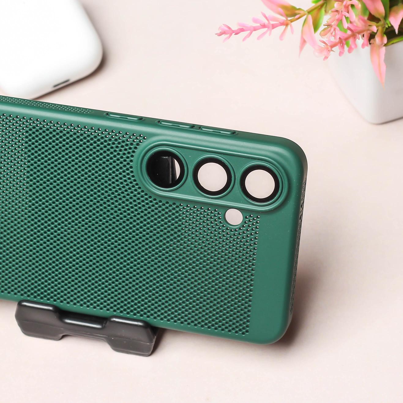 BREATHING  DARK GREEN Silicone Case for Samsung S24