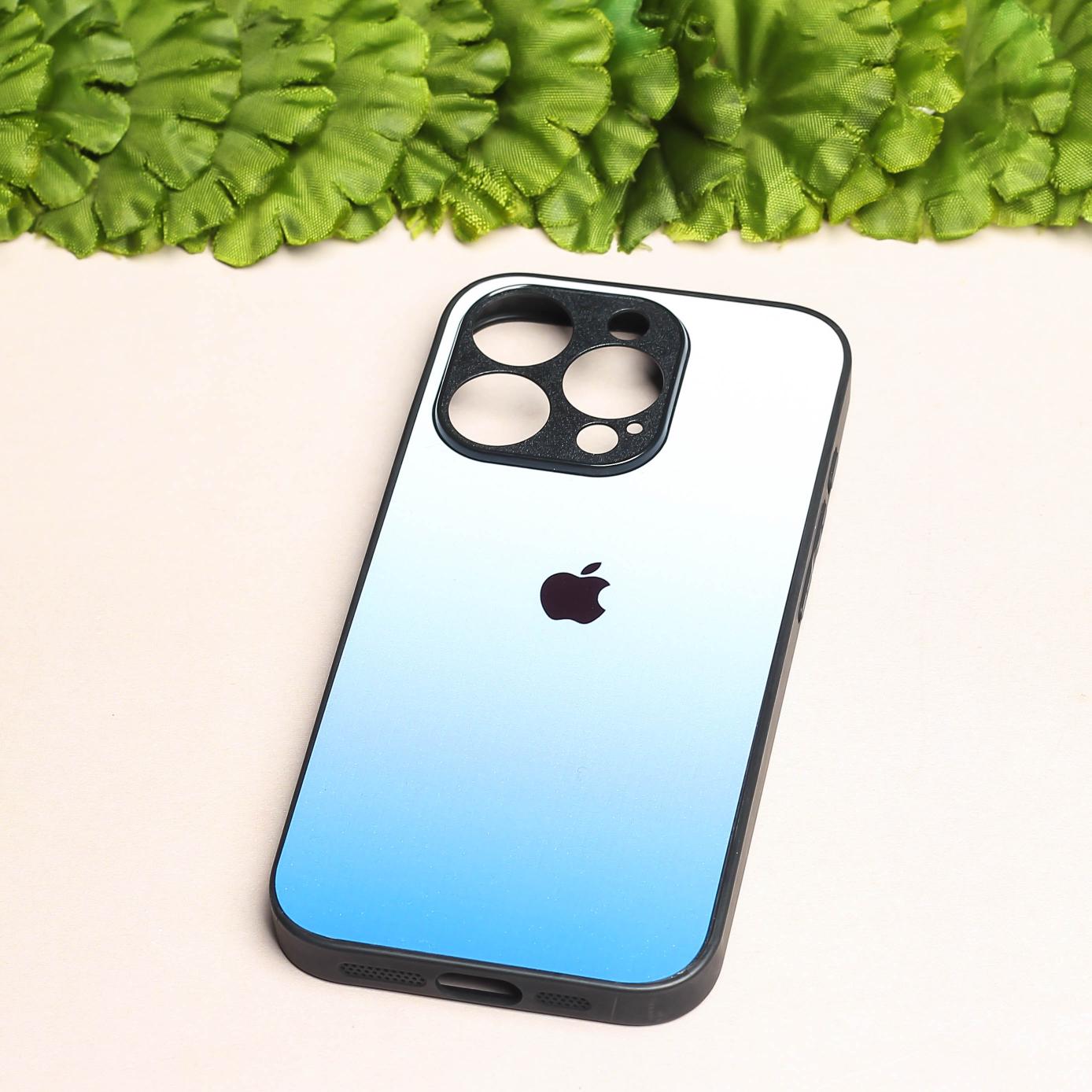 Blue Gradient metal back case for Apple Iphone 14 Pro Max