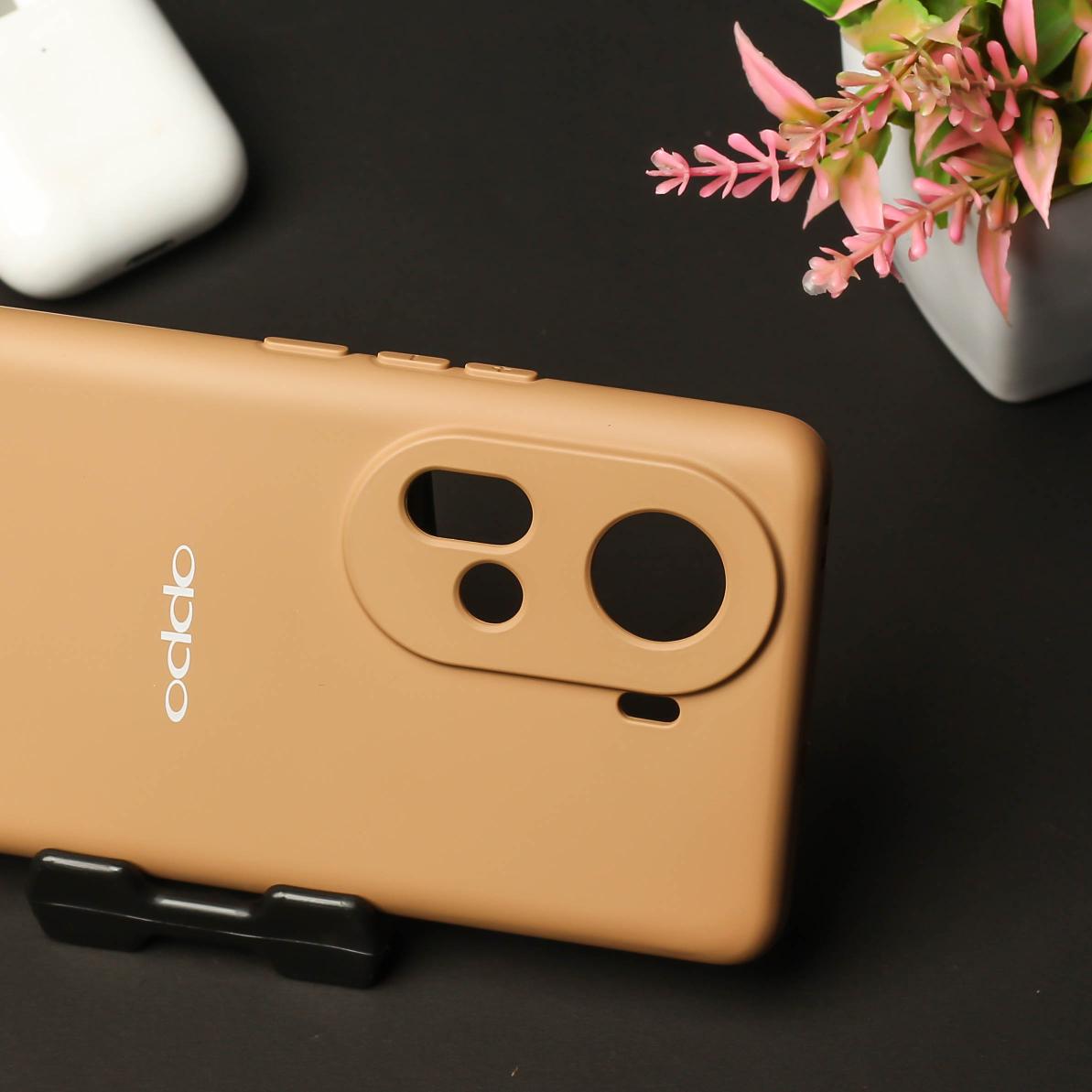 Brown Camera Original Silicone case for Oppo Reno 11