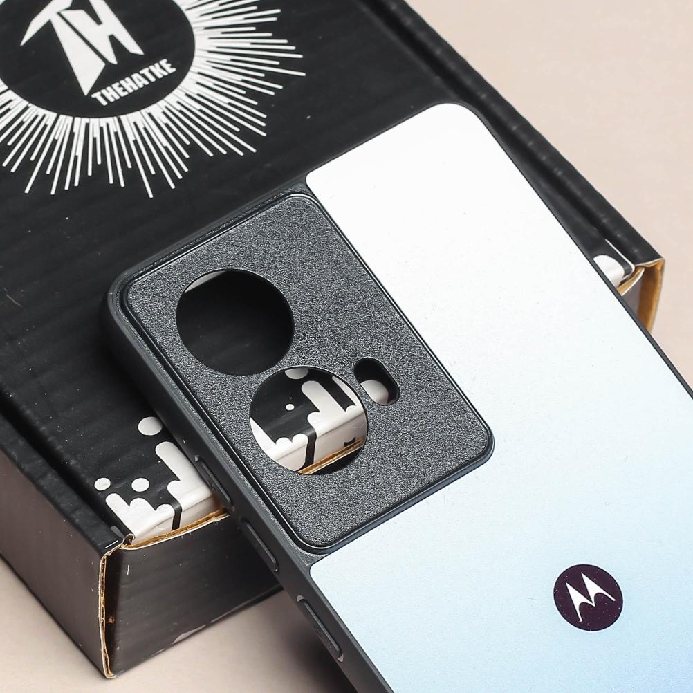 Blue Gradient metal back case for Moto G85