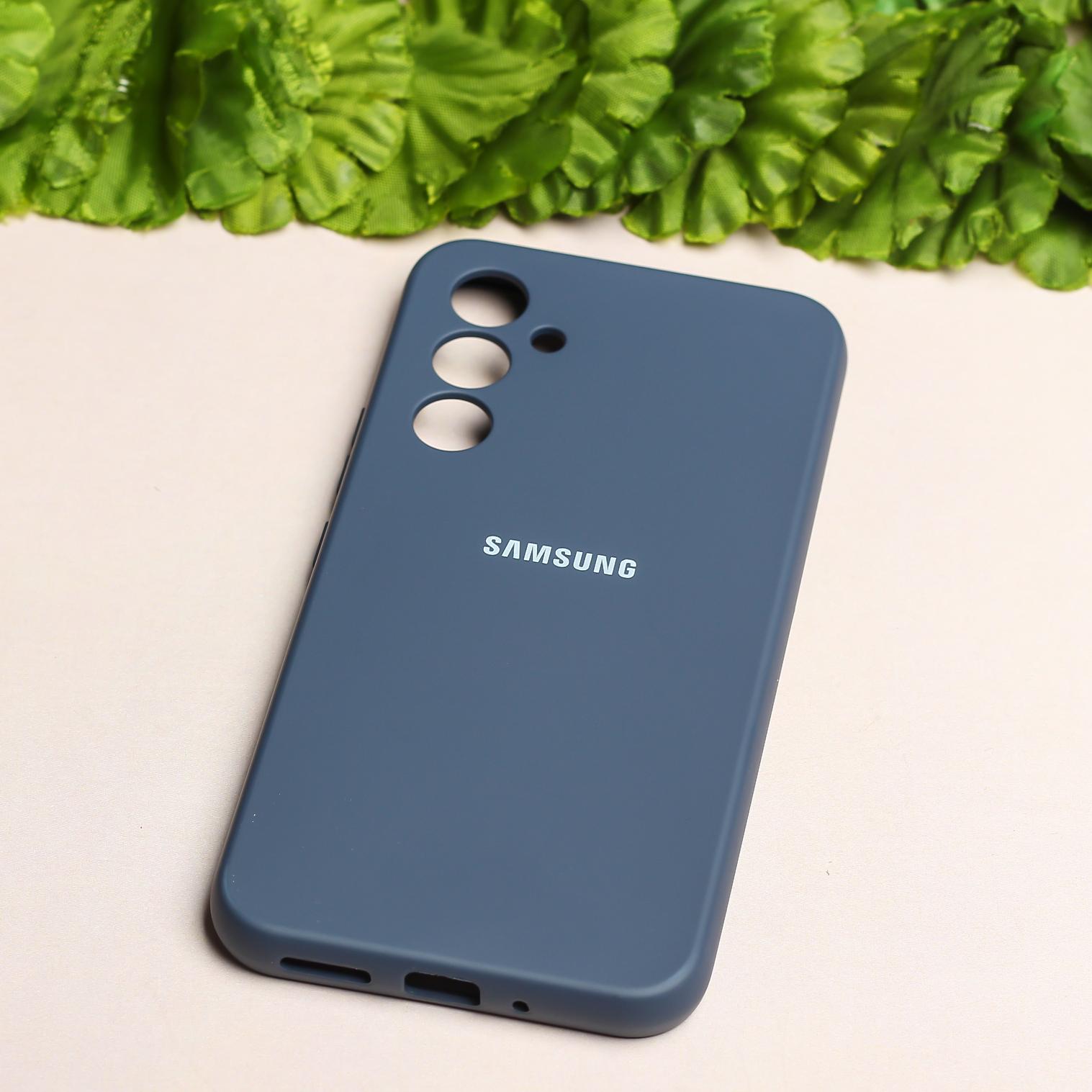 Dark Blue Original Camera Safe Silicone case for Samsung A35