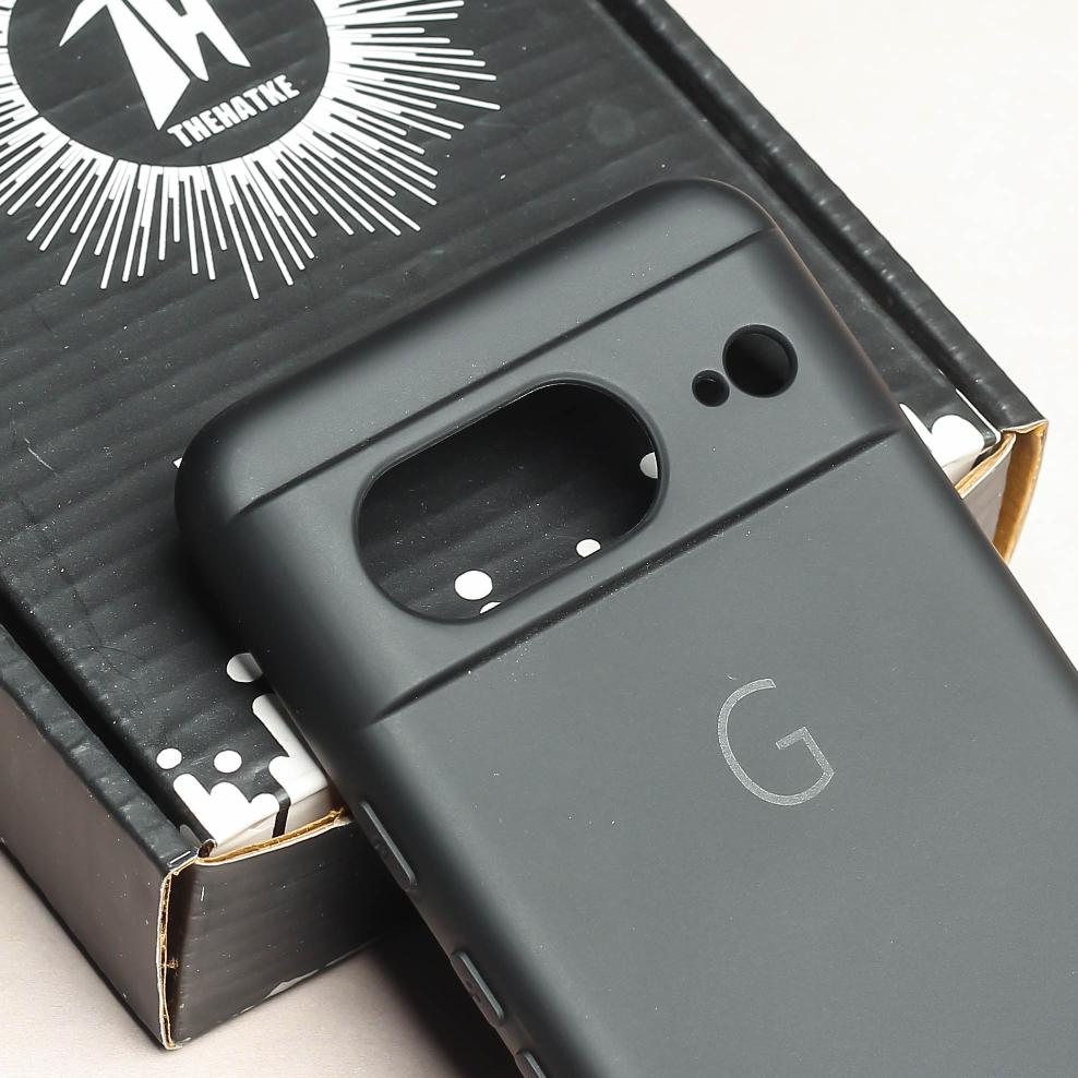 Black Camera Original Silicone case for Google Pixel 8