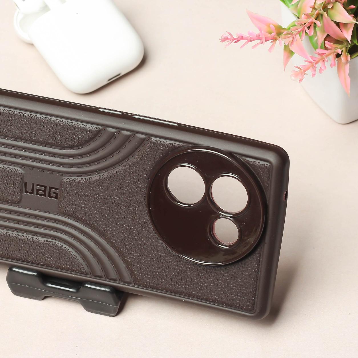 Brown UAG RidgeLine Silicone Case for Vivo V30e