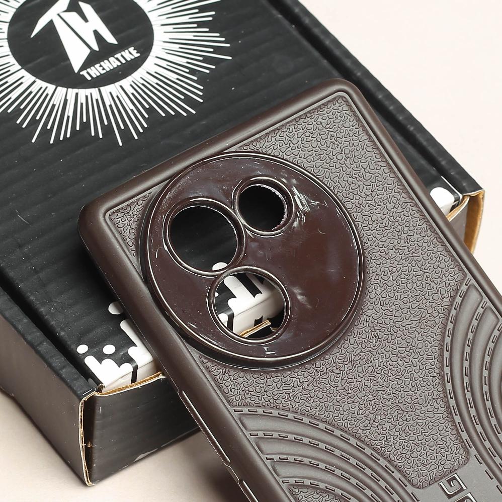 Brown UAG RidgeLine Silicone Case for Vivo V30e