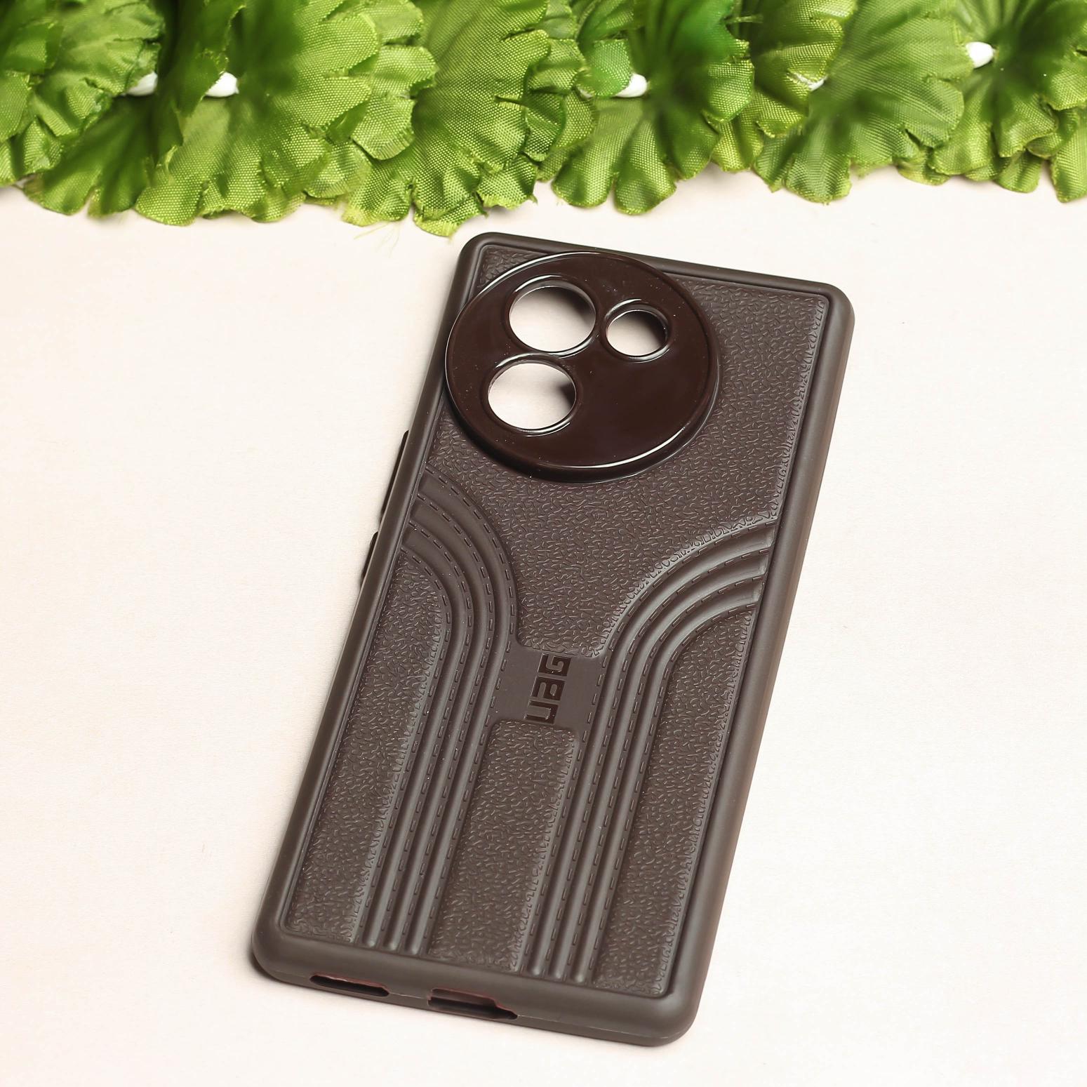 Brown UAG RidgeLine Silicone Case for Vivo V30e
