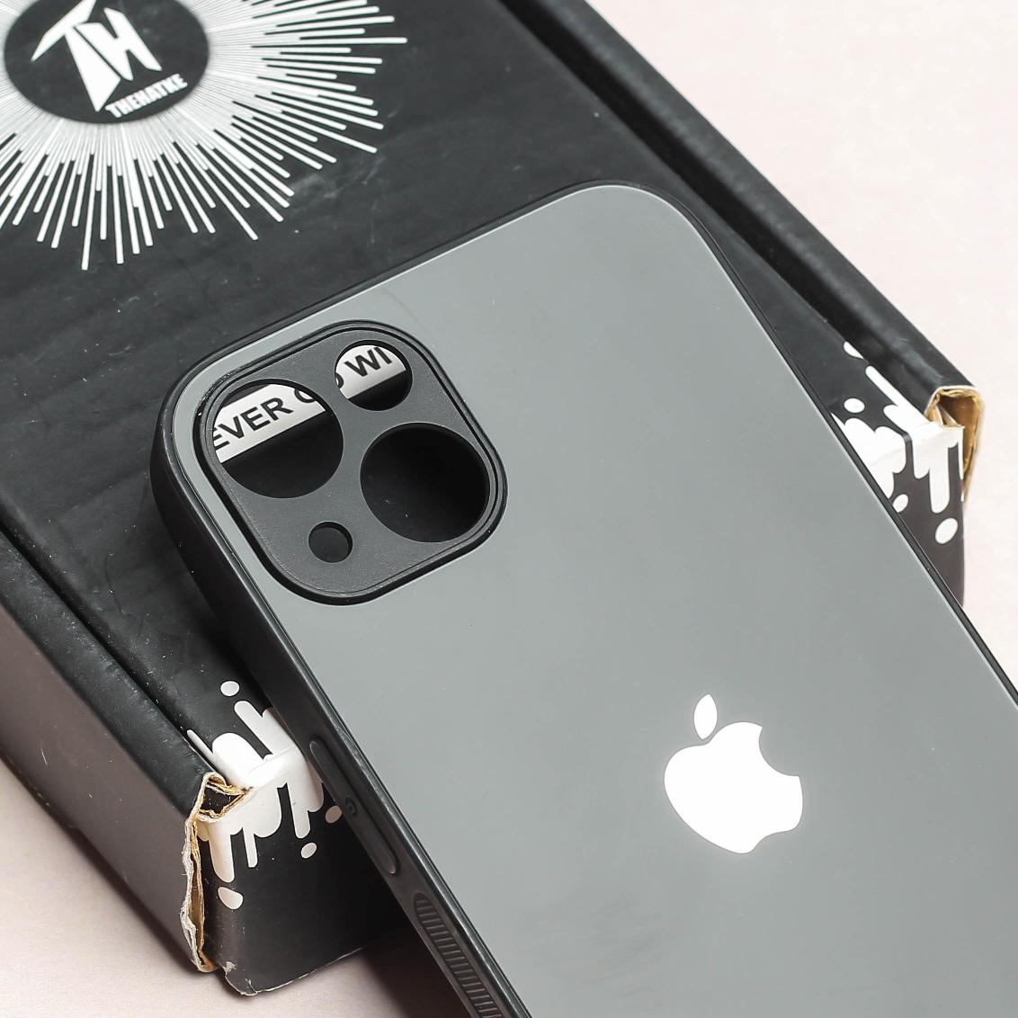 Black Matte Fiber Silicone case for Apple iphone 13 Mini