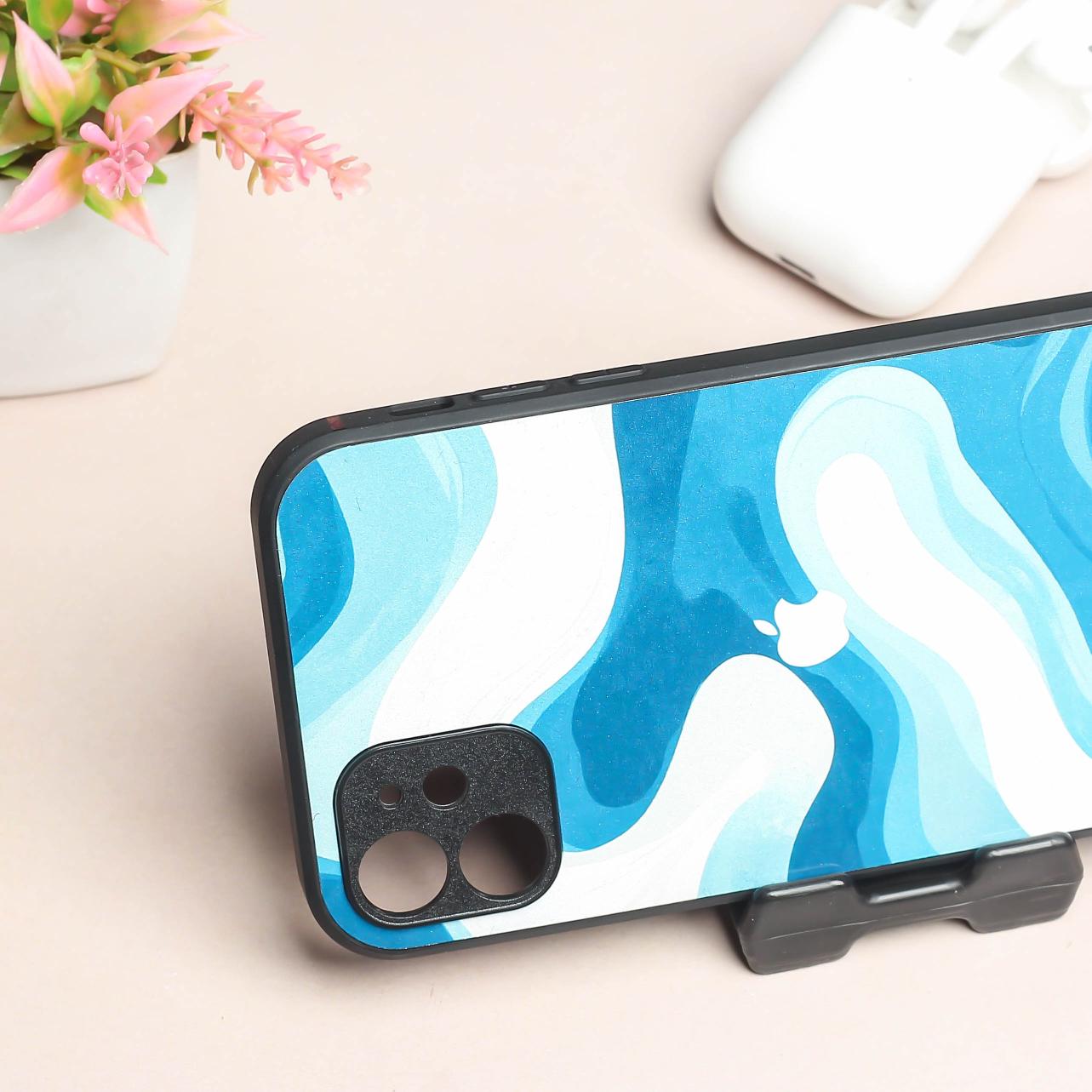 Oceanic Flow metal back case for Apple Iphone 12