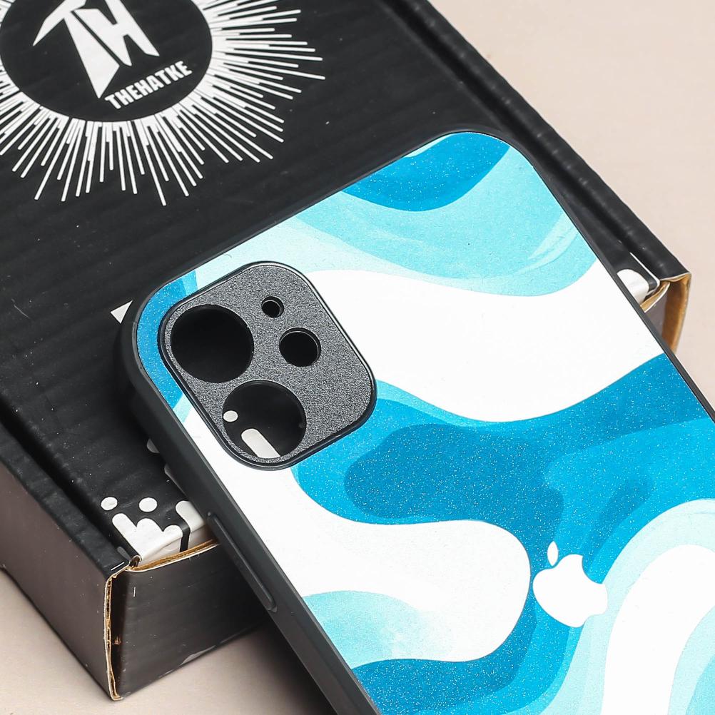 Oceanic Flow metal back case for Apple Iphone 12